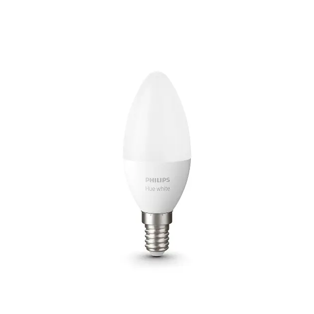 Levně Philips Hue White - Chytrá LED žárovka E14, 470 lm, teplá bílá 929003021101