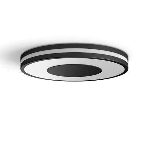 Levně Philips Hue Being - Chytré stropní LED svítidlo, průměr 35 cm, s ovladačem, černá 929003055101