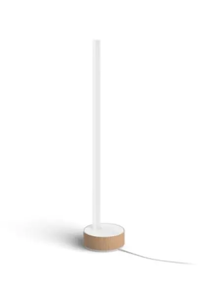 Levně Philips Hue Gradient Signe - Chytré stolní LED svítidlo, bílá/dub 929003479601