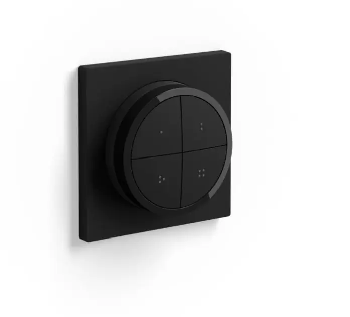 Philips Hue Bediening - Philips Hue Tap Dial Switch, met dimmer, draaibaar, zwart 929003500201