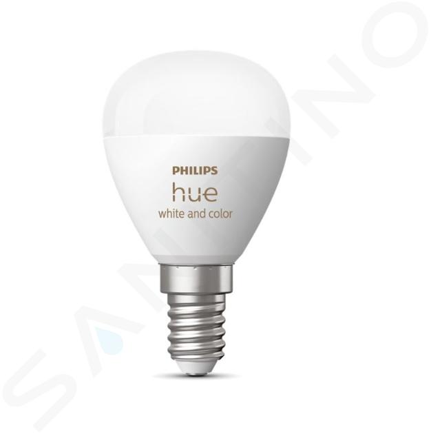 Philips Hue Smart žárovky - Chytrá LED žárovka E14, 5,1 W, stmívatelná, bílé i barevné světlo 929003573601