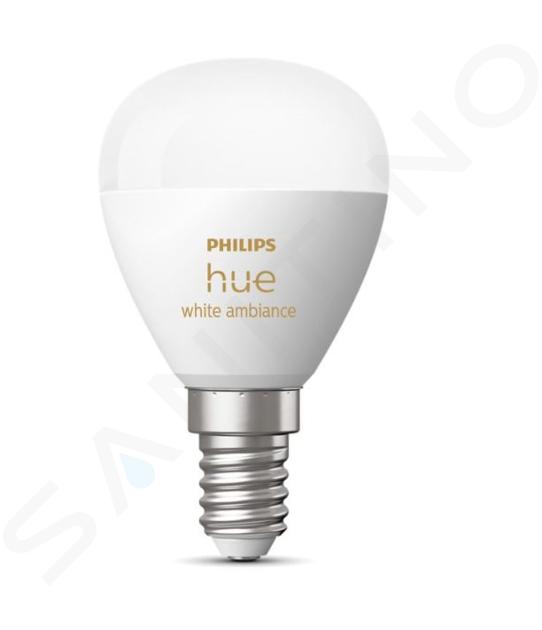 Philips Hue Lampadine smart - Lampadina LED intelligente E14, 5,1 W, dimmerabile, luce bianca 929003573701