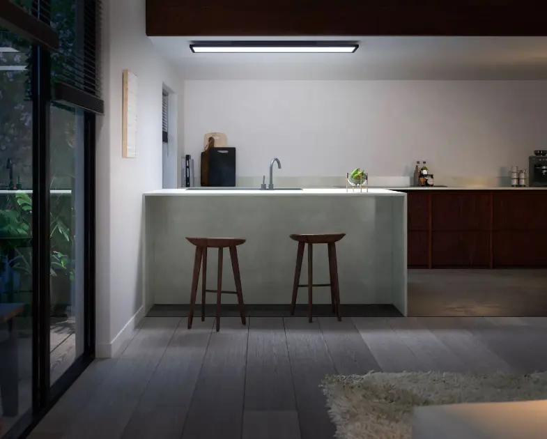 Lampada LED Sottopensile Rolux 6W 24V Bianco Caldo 3000K Dimmerabile Touch - Kit A Scomparsa Per Cucina