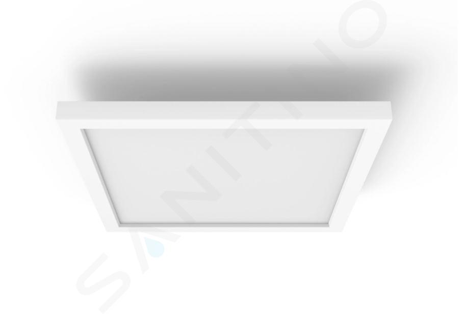 Philips Hue Smart oświetlenie - Inteligentna lampa sufitowa LED, 30x30 cm, 27 W, możliwość ściemniania, światło białe i kolorowe, biały 929003598001