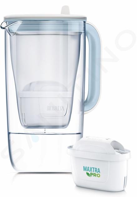 Brita Czajnik - Dzbanek z filtrem One, pojemność 2,5 l, filtr MX PRO, szkło/biały 1050452