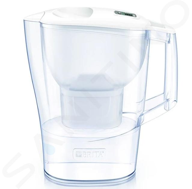 Brita Czajnik - Dzbanek z filtrem Aluna Cool Memo, pojemność 2,4 l, filtr MX PRO, biały 1052801