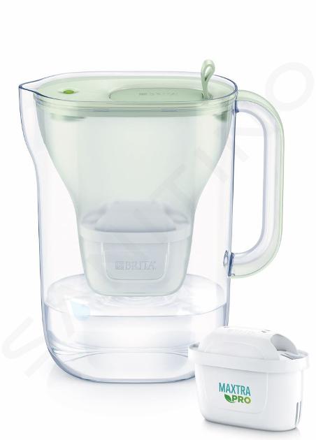 Brita Wasserfilterkanne - Filterkanne Style Eco, Volumen 2,4 l, Maxtra Pro Filter, grün 1052809