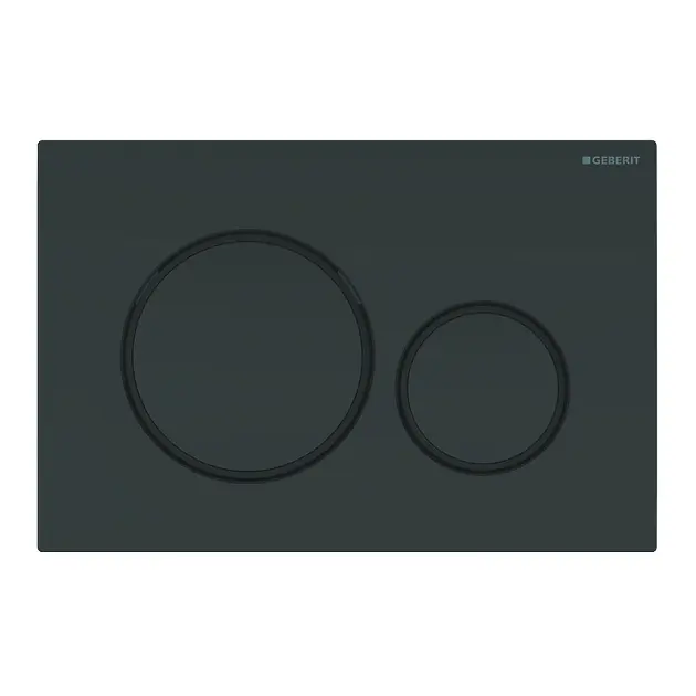E-shop Geberit - Ovládacie tlačidlo splachovania, čierna lesk/čierna mat 115.882.DW.1IIJ10