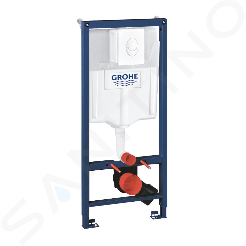 Grohe Rapid SL - Módulo instalación empotrado para inodoro suspendido, cisterna GD2, pulsador Skate Air, blanco alpino 38722001