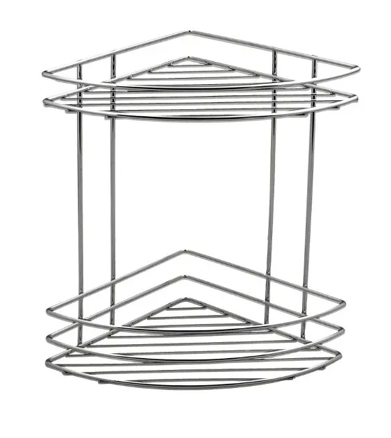 Aqualine Chrom Line - Hoekplank dubbel, chroom 37010