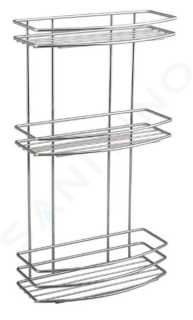 Aqualine Chrom Line - Triple étagère en fil de fer, chromée 37045