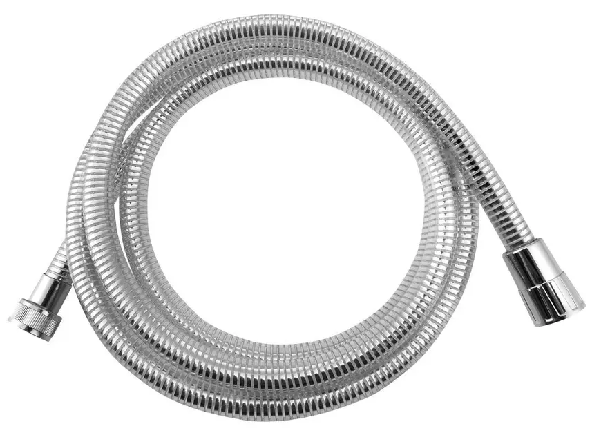 Aqualine Laser - Doucheslang 200 cm, chroom/wit 11200