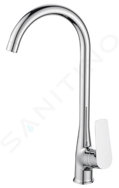 Aqualine Lotta - Miscelatore da lavello, cromo LT603