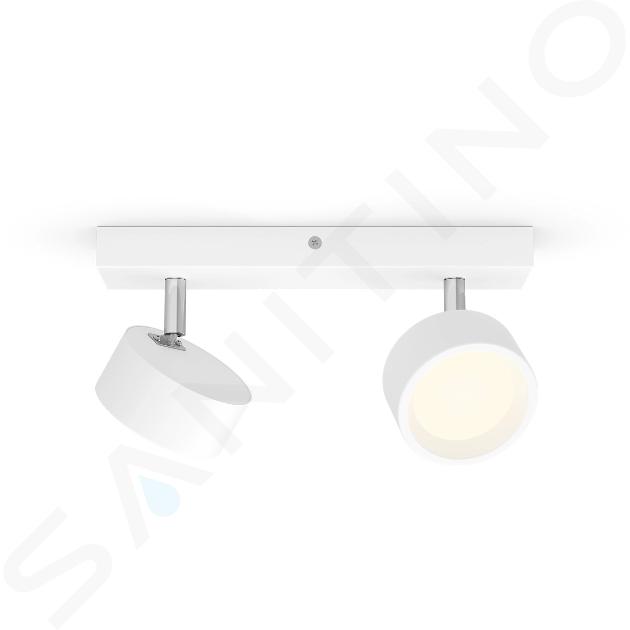 Philips Illuminazione - Faretto a due punti, 2700 K, 11 W, bianco 929003298701