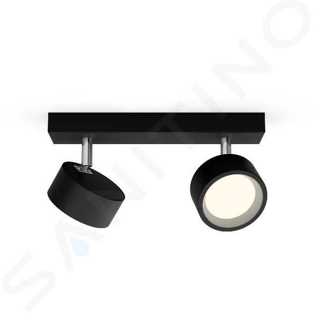 Philips Eclairage - Luminaire à deux points, 2700 K, 11 W, noir 929003299101