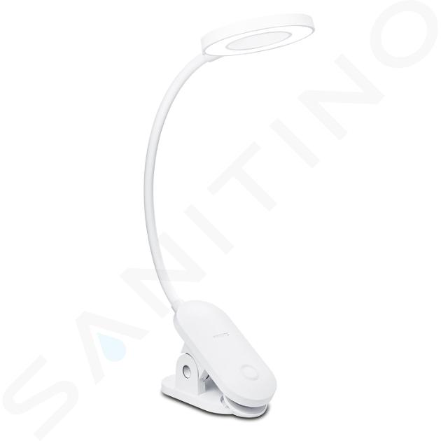 Philips Oświetlenie - Lampa biurkowa LED z klipsem, 4000 K, 5 W, możliwość ściemniania, biały 929003315007