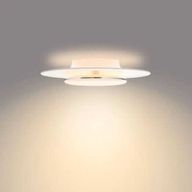Plafoniera Lampada da soffitto BISTROT design moderno bianca 3x E27