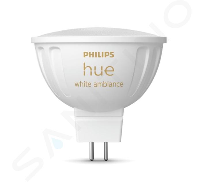 Philips Hue Bombillas inteligentes - Bombilla LED inteligente GU5,3, MR16, 5,1 W, regulable, luz blanca 929003575201