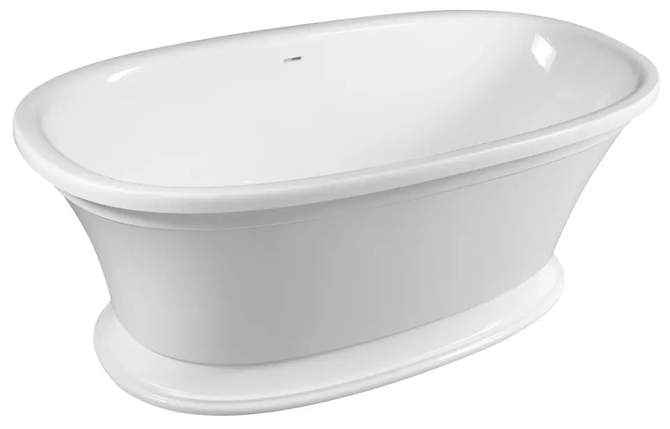 E-shop Polysan - Voľne stojaca vaňa Velia 167x83 cm, biela 92230