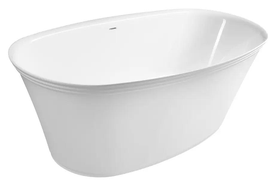Polysan - Freistehende Badewanne Florina 170x80 cm, weiß 93858