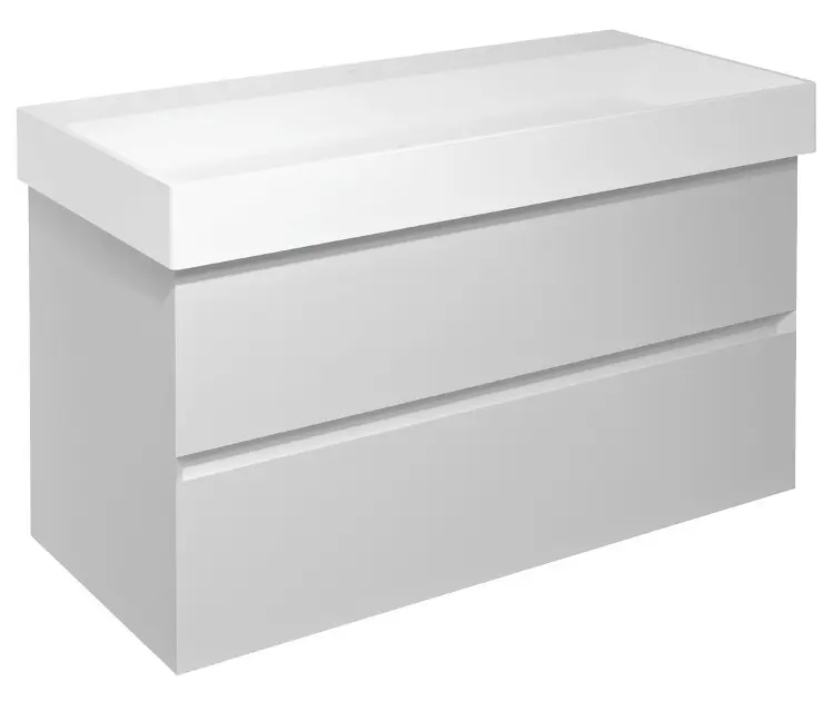 Sapho Filena - Ormarić za umivaonik 95x52x43 cm, 2 ladice, mat bijela FID1210W