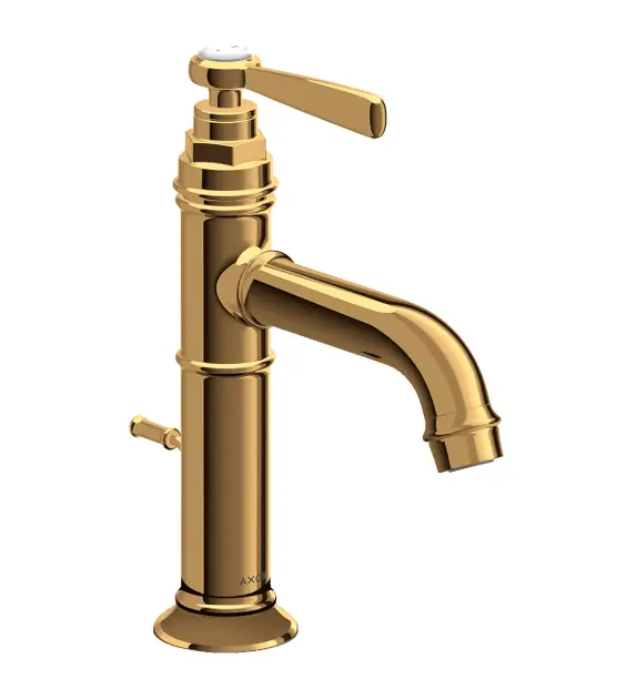 Axor Montreux - Umyvadlová baterie s výpustí, leštěný vzhled zlata 16515990