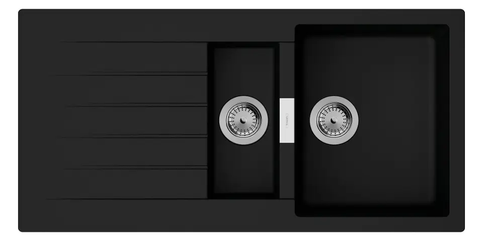 Levně Hansgrohe S52 - Granitový dřez S520-F530, grafitová černá 43357170