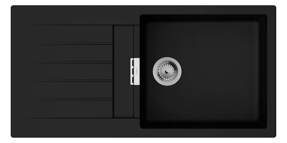 Levně Hansgrohe S52 - Granitový dřez S520-F480, grafitová černá 43358170