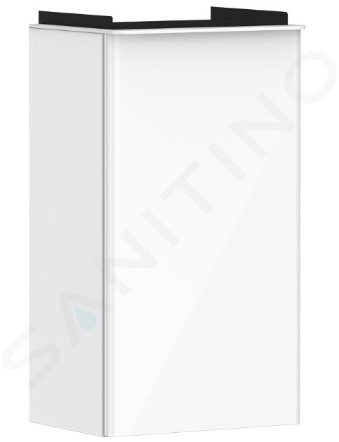 Hansgrohe Xelu Q - Wastafelkast, 63x34x27 cm, 1 deur, scharnieren links, glanzend wit/mat wit 54011700