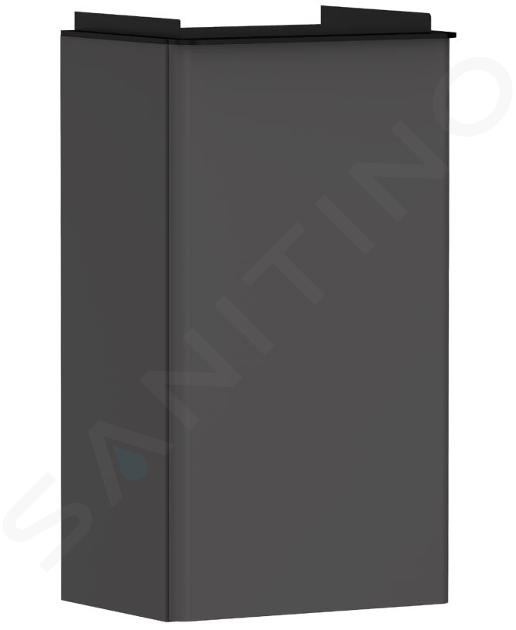 Hansgrohe Xelu Q - Wastafelkast, 63x34x27 cm, 1 deur, scharnieren links, mat grijs/mat zwart 54012670