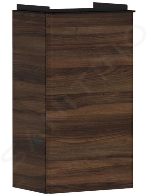 Hansgrohe Xelu Q - Mobiletto per lavabo, 63x34x27 cm, 1 anta, cerniere a sinistra, noce scuro/nero opaco 54014670