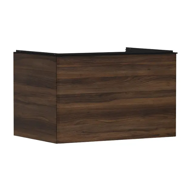 Hansgrohe Xelu Q - Umyvadlová skříňka, 50x78x55 cm, 1 zásuvka, tmavý ořech/matná černá 54057670