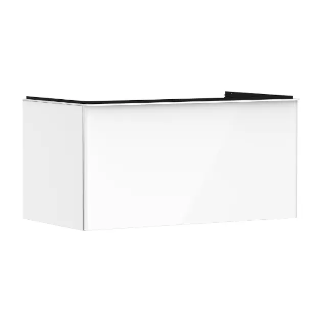 Hansgrohe Xelu Q - Umyvadlová skříňka, 50x98x55 cm, 1 zásuvka, lesklá bílá/matná bílá 54058700