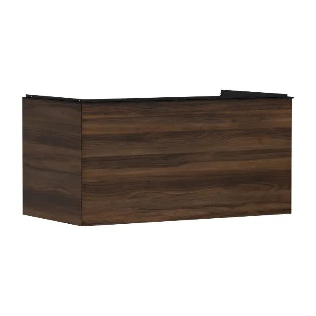 Hansgrohe Xelu Q - Umyvadlová skříňka, 50x98x55 cm, 1 zásuvka, tmavý ořech/matná černá 54061670