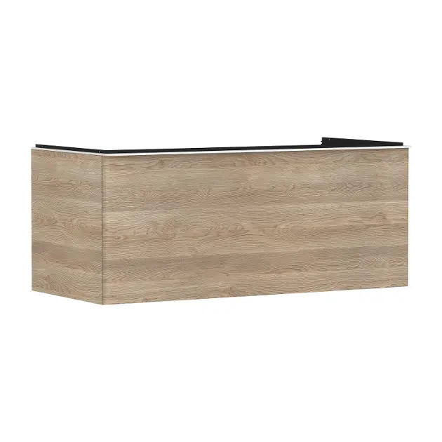 Hansgrohe Xelu Q - Umyvadlová skříňka, 50x118x55 cm, 1 zásuvka, přírodní dub/matná bílá 54064700