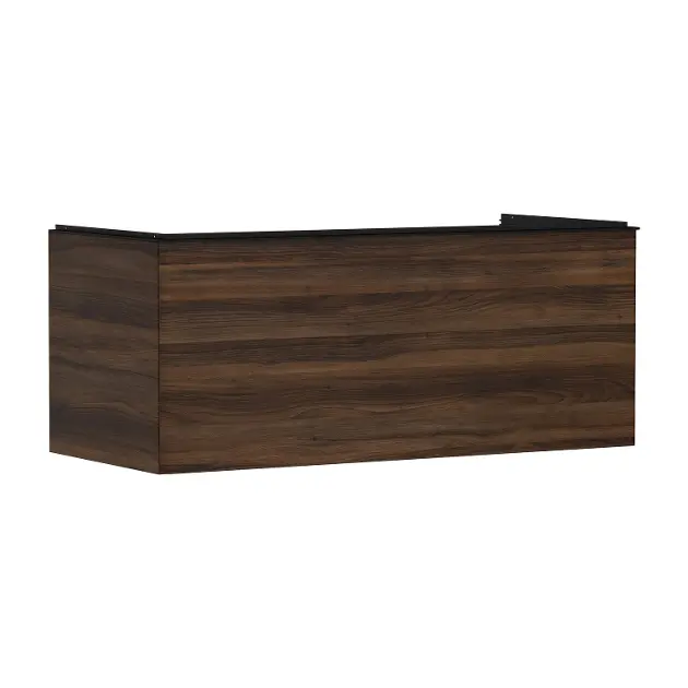 Hansgrohe Xelu Q - Umyvadlová skříňka, 50x118x55 cm, 1 zásuvka, tmavý ořech/matná černá 54065670