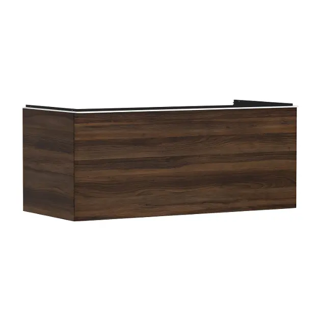 Hansgrohe Xelu Q - Umyvadlová skříňka, 50x118x55 cm, 1 zásuvka, tmavý ořech/matná bílá 54065700