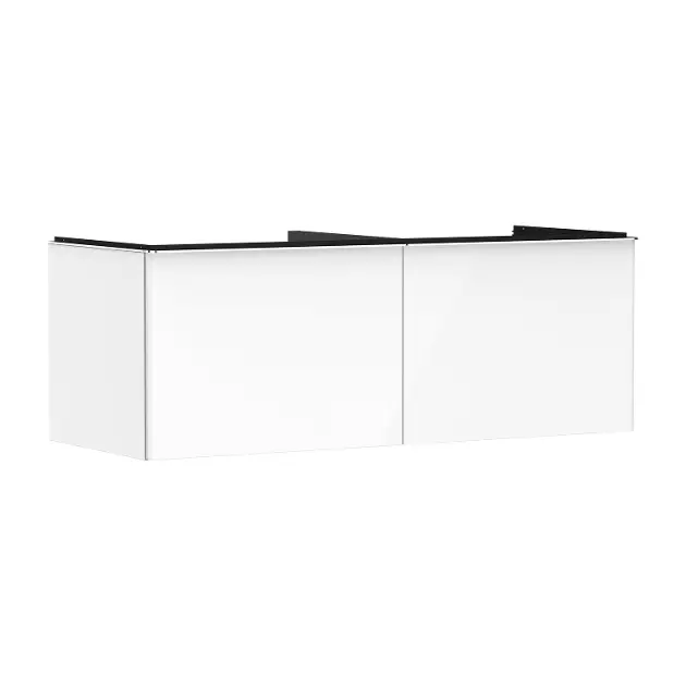 Hansgrohe Xelu Q - Umyvadlová skříňka, 50x136x55 cm, 2 zásuvky, lesklá bílá/chrom 54066000