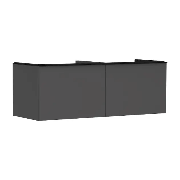 Hansgrohe Xelu Q - Umyvadlová skříňka, 50x136x55 cm, 2 zásuvky, matná šedá/matná černá 54067670