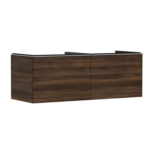 Hansgrohe Xelu Q - Umyvadlová skříňka, 50x136x55 cm, 2 zásuvky, tmavý ořech/chrom 54069000