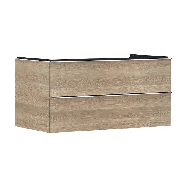 Hansgrohe Xelu Q - Umyvadlová skříňka, 50x98x55 cm, 2 zásuvky, přírodní dub/chrom 54080000