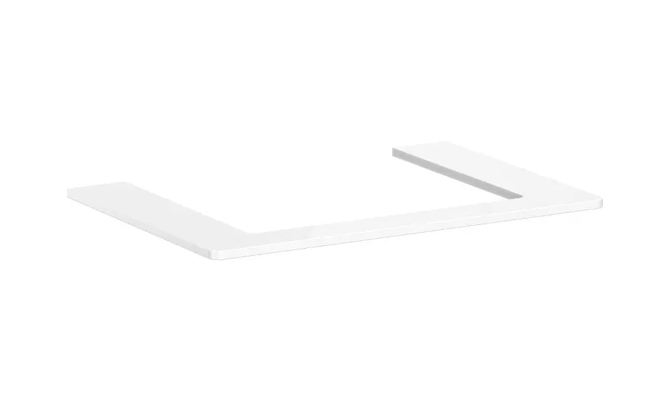 Levně Hansgrohe Xelu Q - Deska pod umyvadlo 78x55 cm, výřez uprostřed, lesklá bílá 54109050