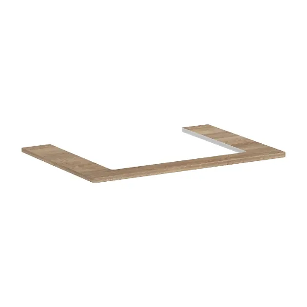 Levně Hansgrohe Xelu Q - Deska pod umyvadlo 78x55 cm, výřez uprostřed, přírodní dub 54109230