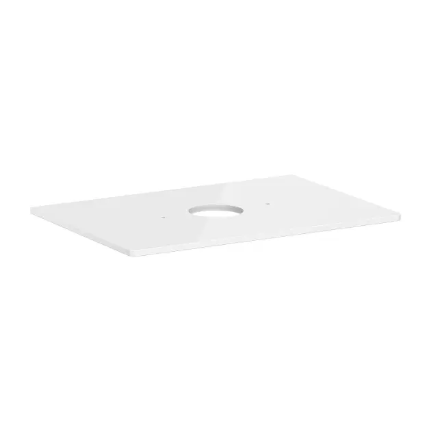 Levně Hansgrohe Xelu Q - Deska pod umyvadlo 78x55 cm, výřez uprostřed, lesklá bílá 54113050