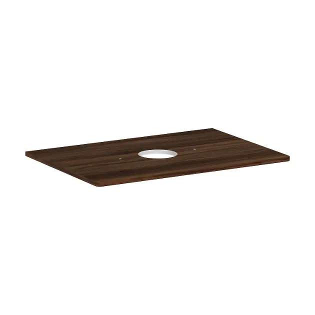 Levně Hansgrohe Xelu Q - Deska pod umyvadlo 78x55 cm, výřez uprostřed, tmavý ořech 54113630