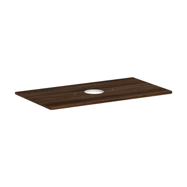 Levně Hansgrohe Xelu Q - Deska pod umyvadlo 98x55 cm, výřez uprostřed, tmavý ořech 54114630