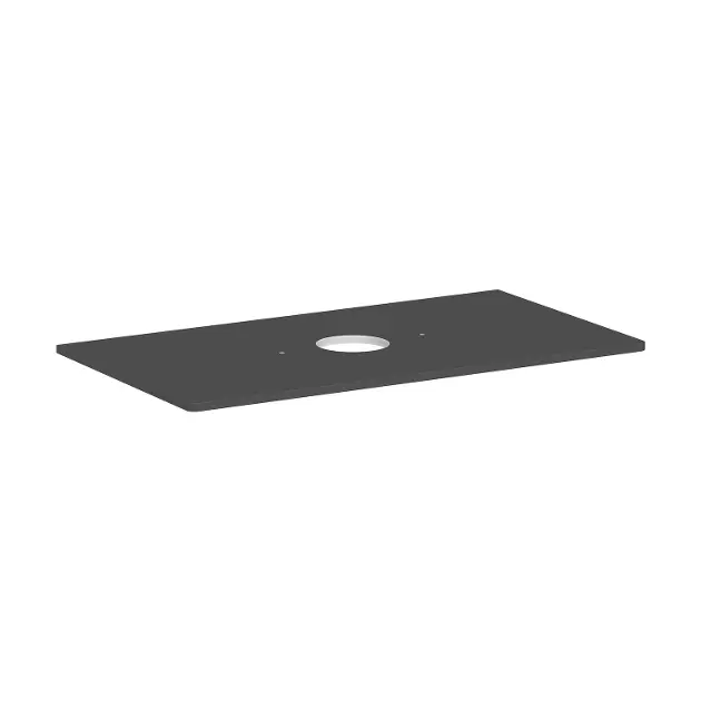Levně Hansgrohe Xelu Q - Deska pod umyvadlo 98x55 cm, výřez uprostřed, matná šedá 54114910