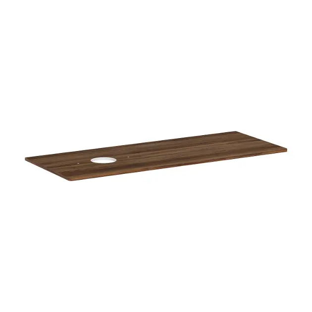 Levně Hansgrohe Xelu Q - Deska pod umyvadlo 136x55 cm, výřez vlevo, tmavý ořech 54116630