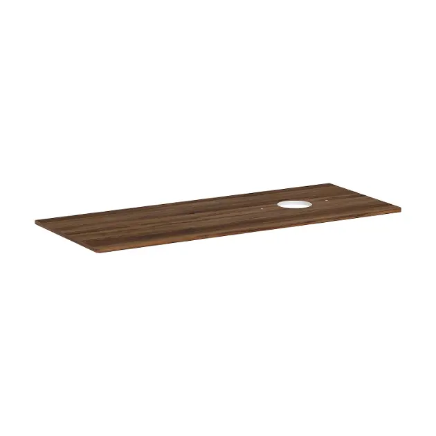 Levně Hansgrohe Xelu Q - Deska pod umyvadlo 136x55 cm, výřez vpravo, tmavý ořech 54117630