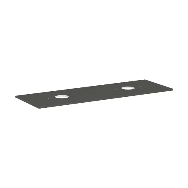 Levně Hansgrohe Xelu Q - Deska pod umyvadlo 156x55 cm, 2 výřezy, matná šedá 54119910
